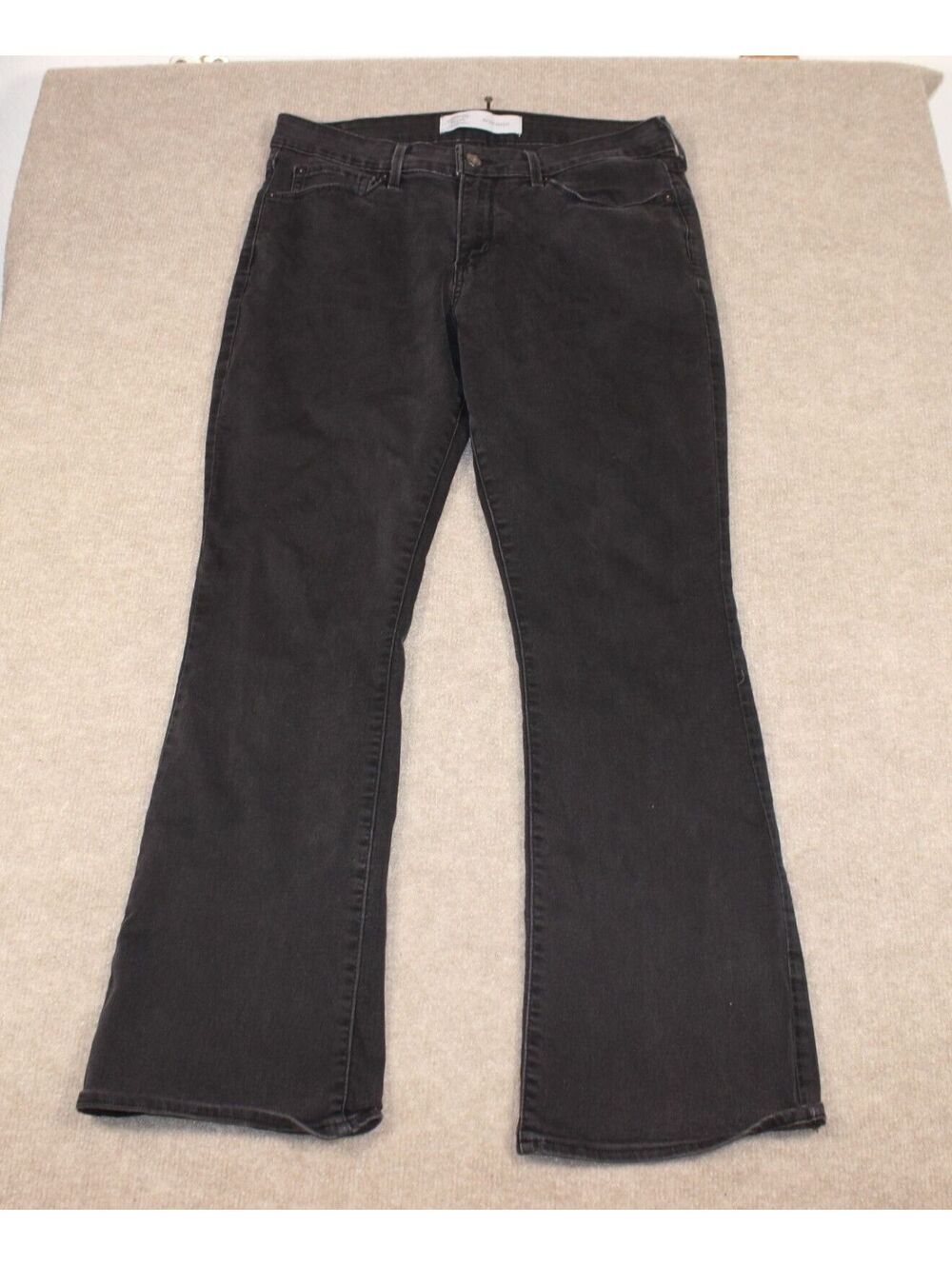 Womens Levi's Signature Mid Rise Bootcut Black Jeans size W31